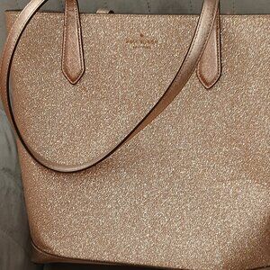Rose Gold Sparkle Kate Spade Tote
